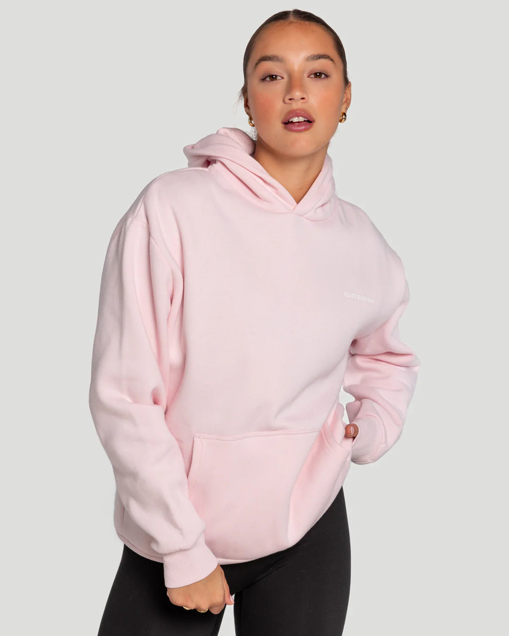 Alzaroon Pink Oversize Hoodie – Soft & Stylish